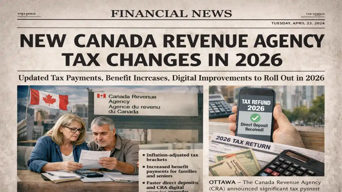 Canada Revenue Agency tax changes 2026, CRA payments update 2026, new CRA tax adjustments 2026, Canada tax bracket changes 2026, CRA benefit increases 2026, CRA refund processing updates 2026, Canadian tax system changes 2026, CRA payment schedule 2026, CRA digital services upgrade 2026, Canada tax updates 2026, CRA income tax changes 2026, government payments Canada 2026