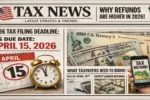 tax filing deadline 2026, IRS due date 2026, tax refunds higher 2026, Bank of America tax report, IRS tax season 2026, federal tax refund trends, tax refund increase USA, IRS filing update