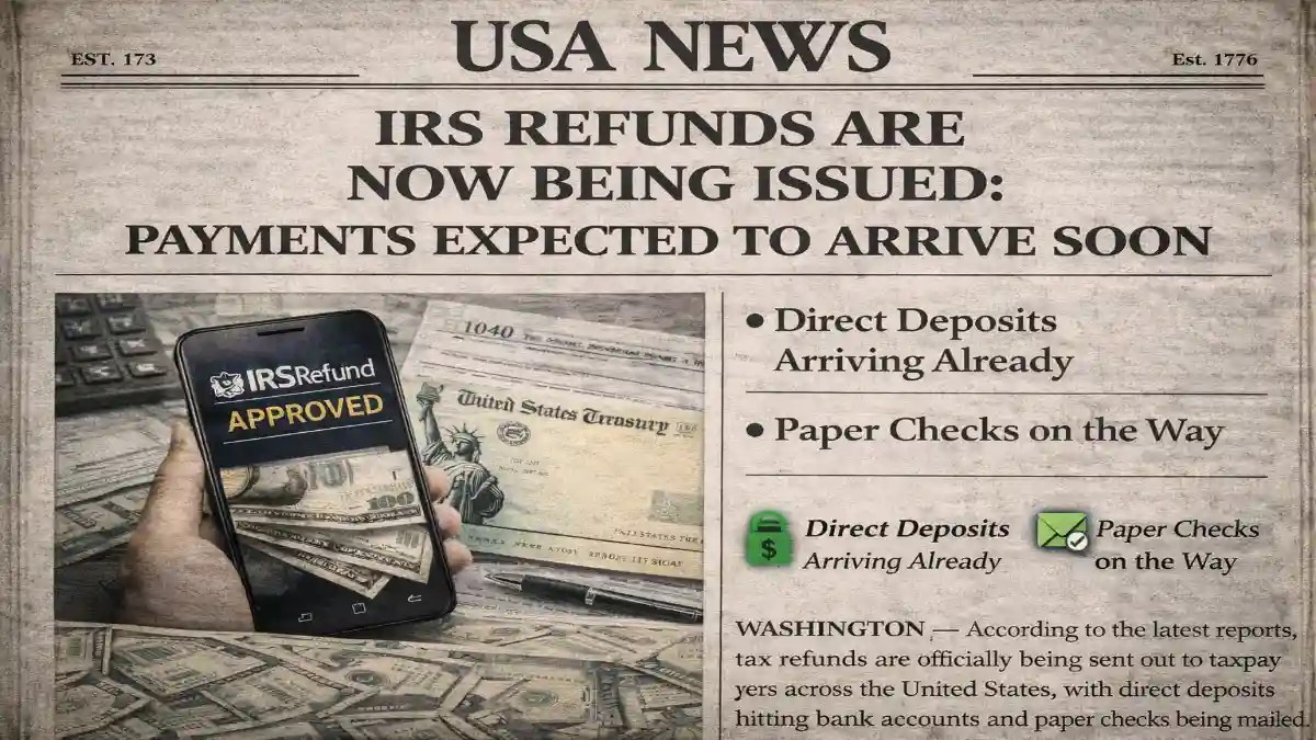 IRS refunds issued, IRS refund payments, IRS refund update, tax refunds arriving, IRS direct deposit, federal tax refund, IRS refund status, U.S. tax season